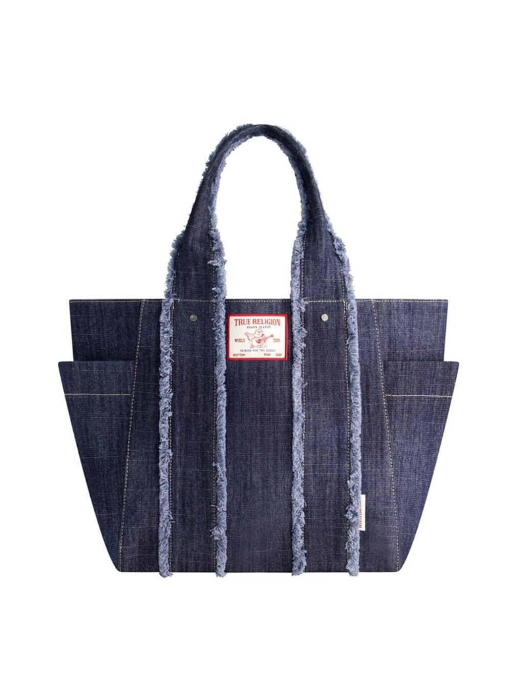 True Religion Frayed Dark Denim Tote Bag – NWT – Distressed Y2K Style